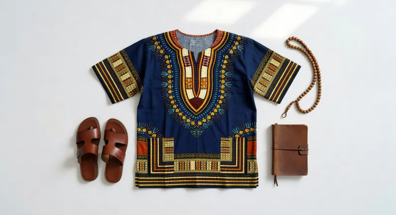 Heritage Africa Men's Traditional Dashiki Shirt