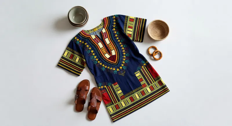 Dashiki Print Dress by African Vibes