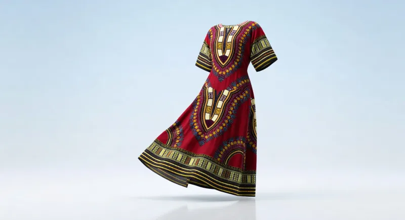 Dashiki Print Dress by African Vibes
