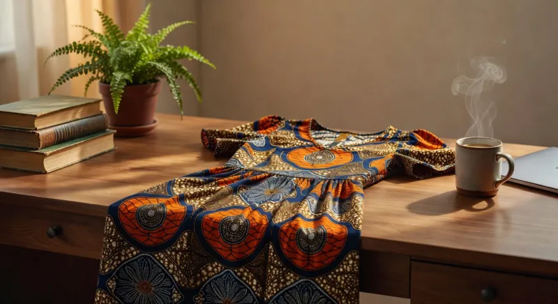 ASOS DESIGN African Print Midi Dress