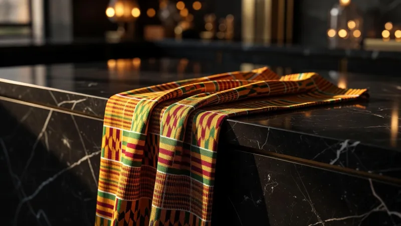 African Heritage Kente Cloth Wall Hanging